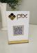 Placa Display MINI QR CODE em Acrílico