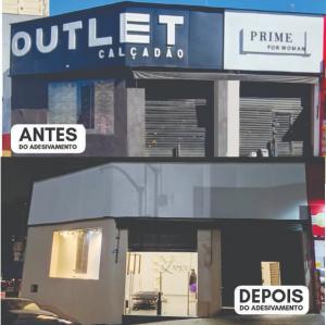 ADESIVAMENTO FACHADA Adesivo Vinil Personalizado    