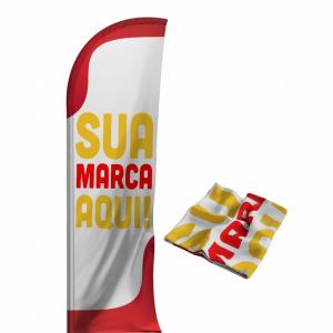 Tecido para Wind Banner G  250x65cm Dupla-Face 4x4 - Colorido Frente e Verso   