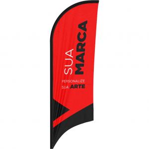 Tecido para Wind Banner M  200x65cm Dupla-Face 4x4 - Colorido Frente e Verso   